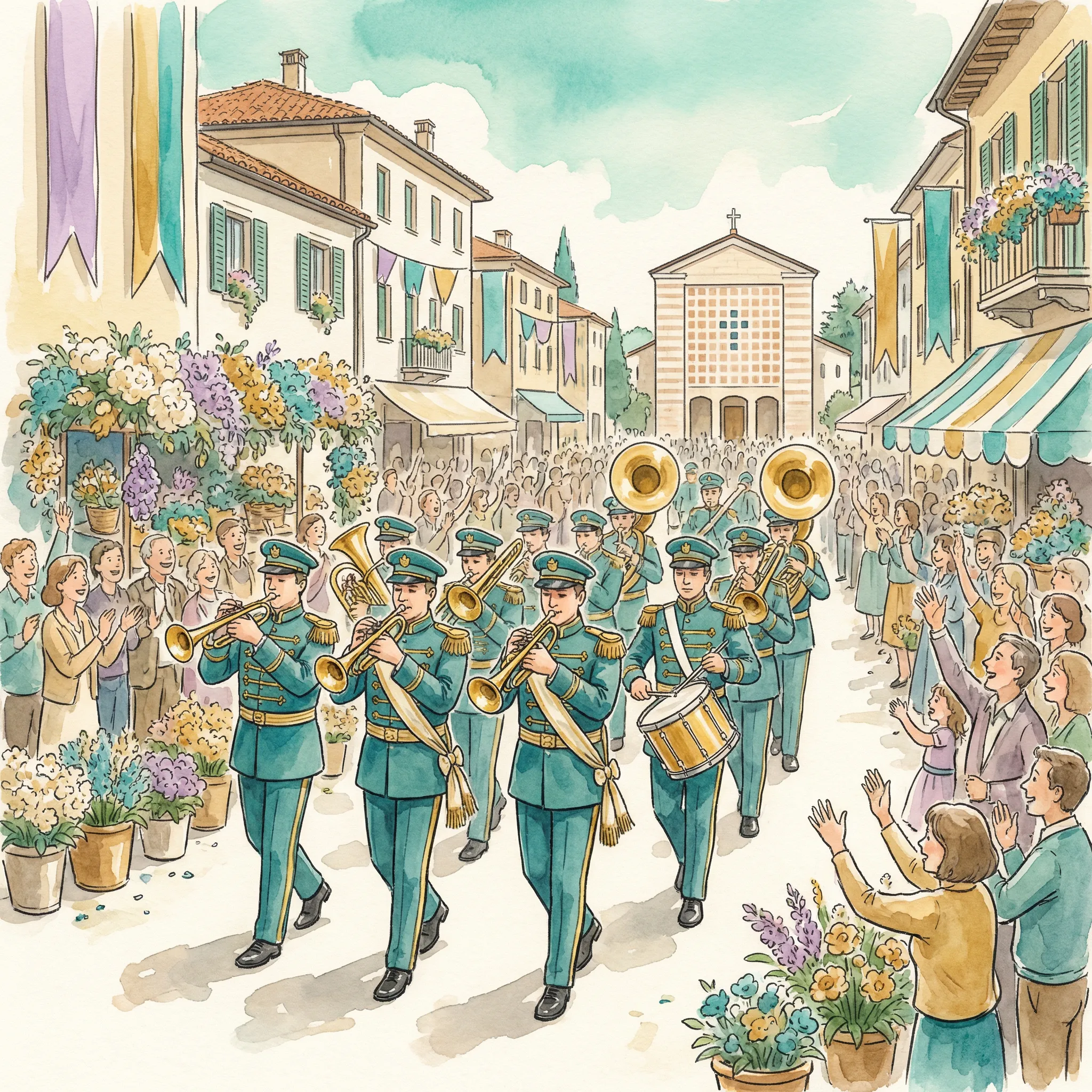 La Banda San Marco in parata